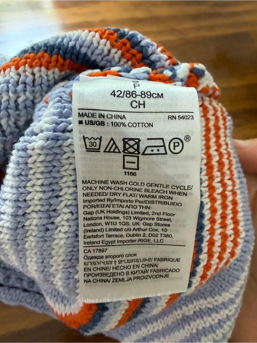 Banana Republic Plaid Crochet Sweater Tank Top Blue Orange Sleeveless Size S - Picture 5 of 5